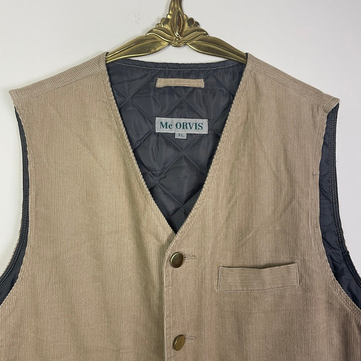 XL Weste Cord beige