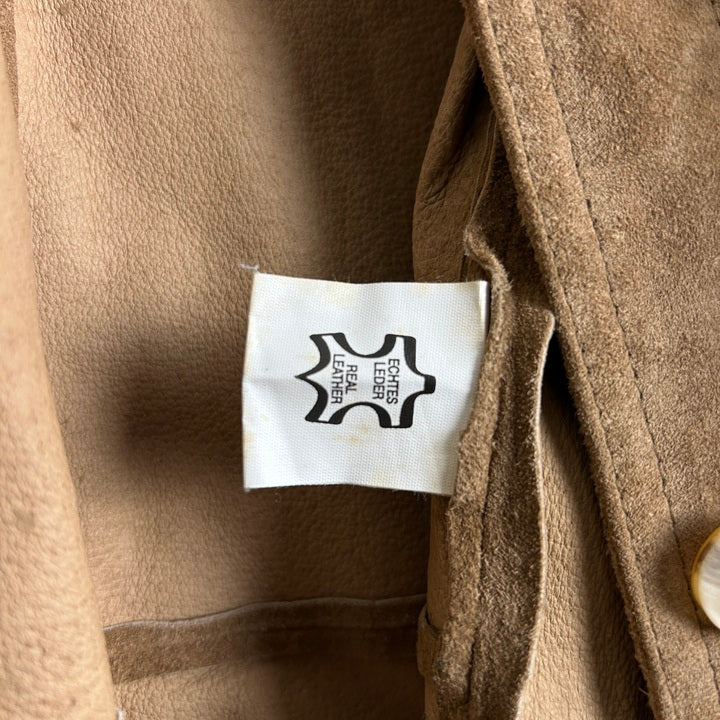 L Leder Hemd/Blazer braun
