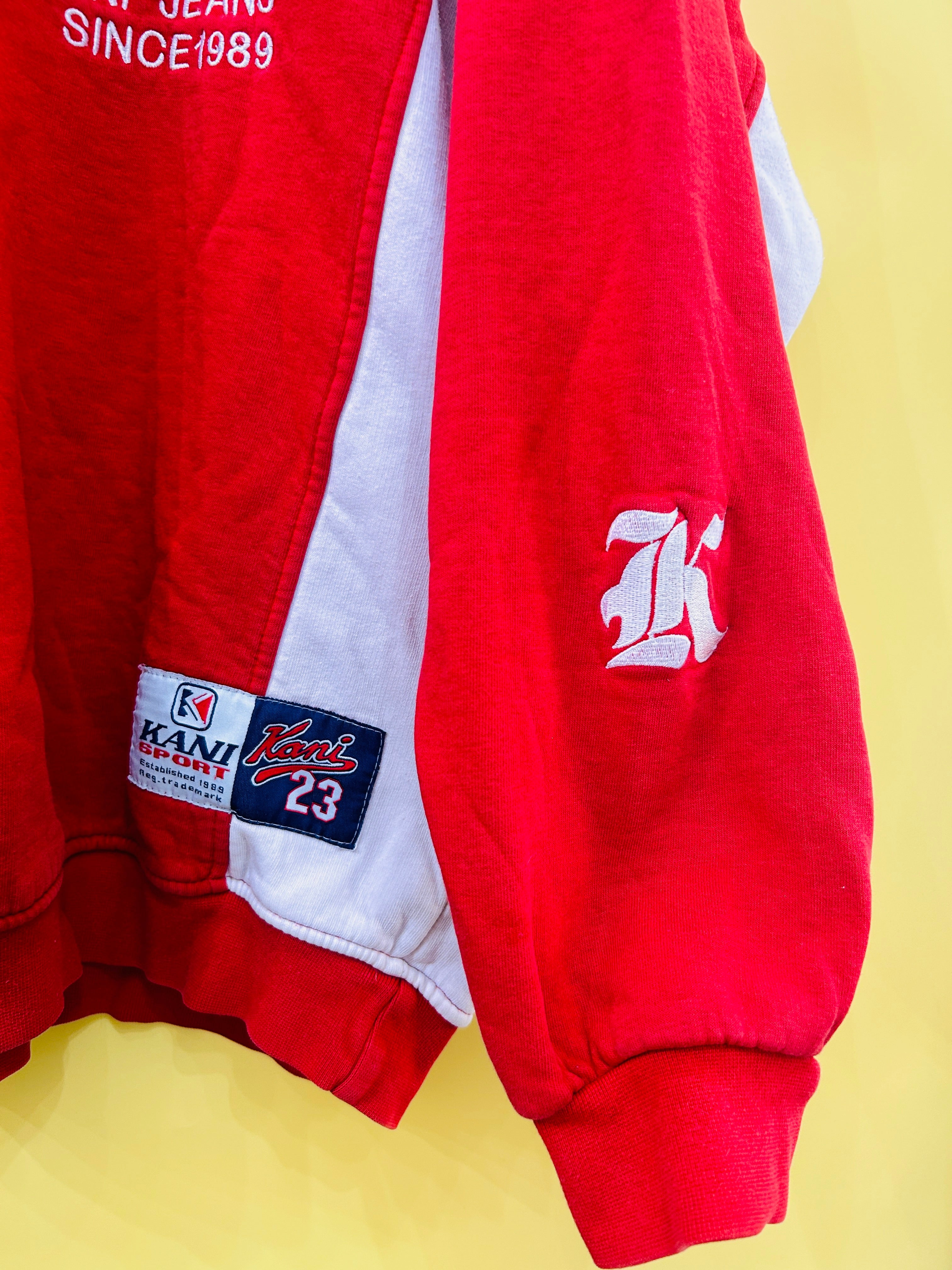 M-L Vintage Karl Kani Sweater red/white