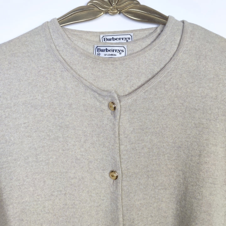 M burberry Vintage Strickjacke mit Shirt beige
