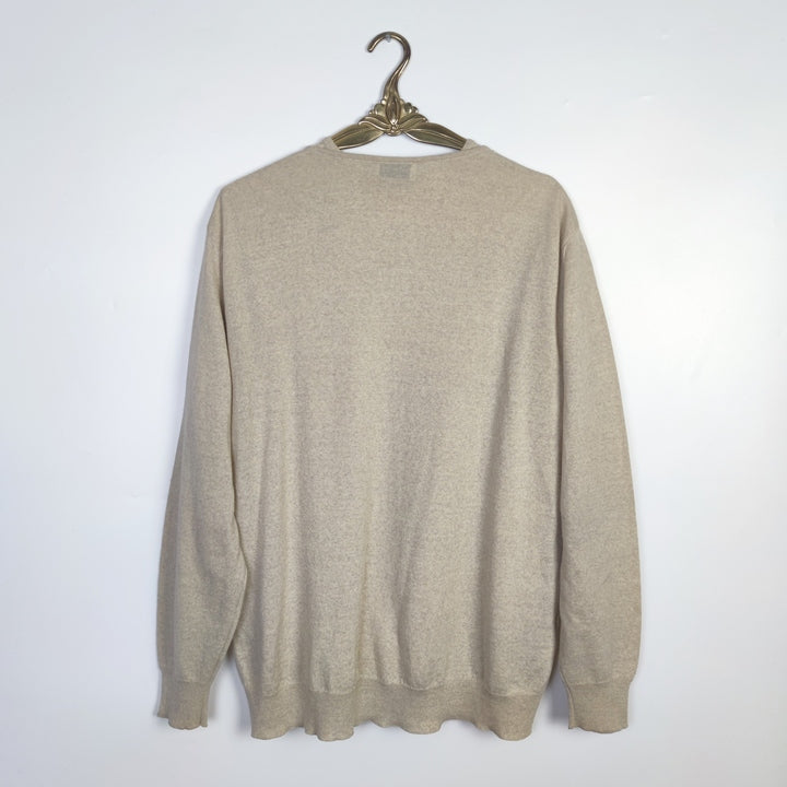 M burberry Vintage Strickjacke mit Shirt beige