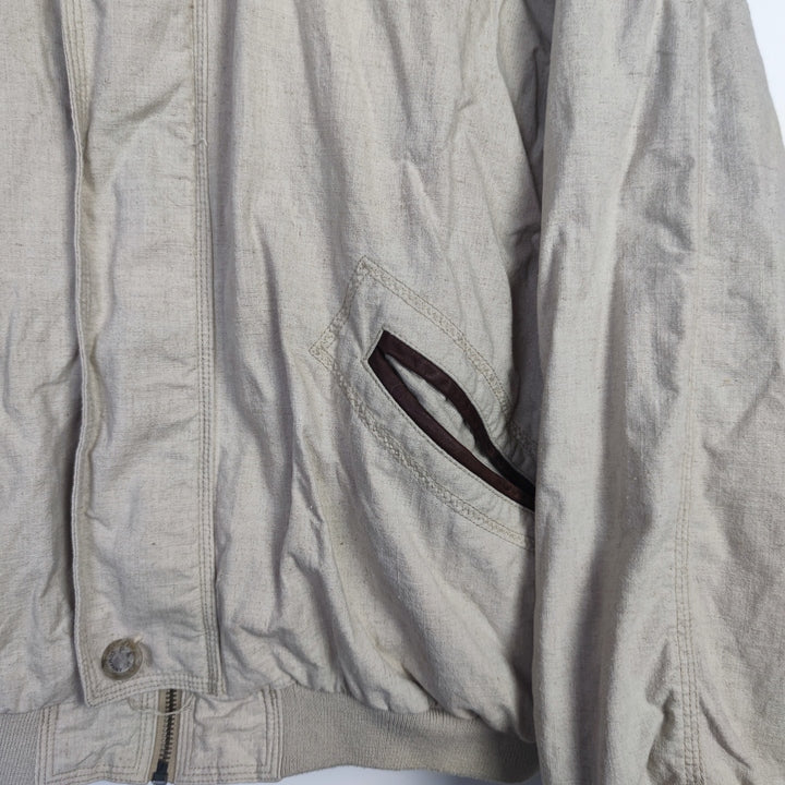 L Oversize XL Vintage Stoff Bomber Jacke.