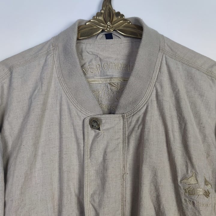 L Oversize XL Vintage Stoff Bomber Jacke.