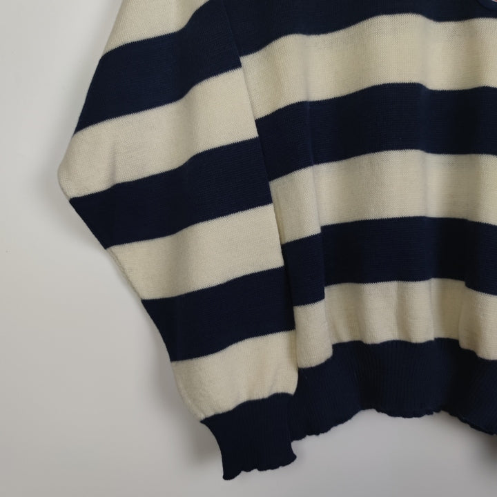 S Vintage Marine Pullover Streifen