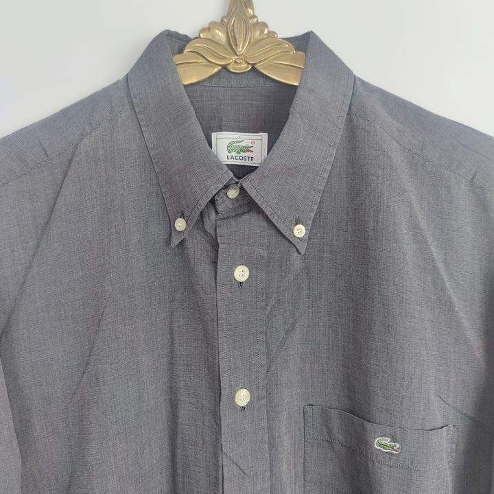 L Vintage Lacoste Hemd Grau