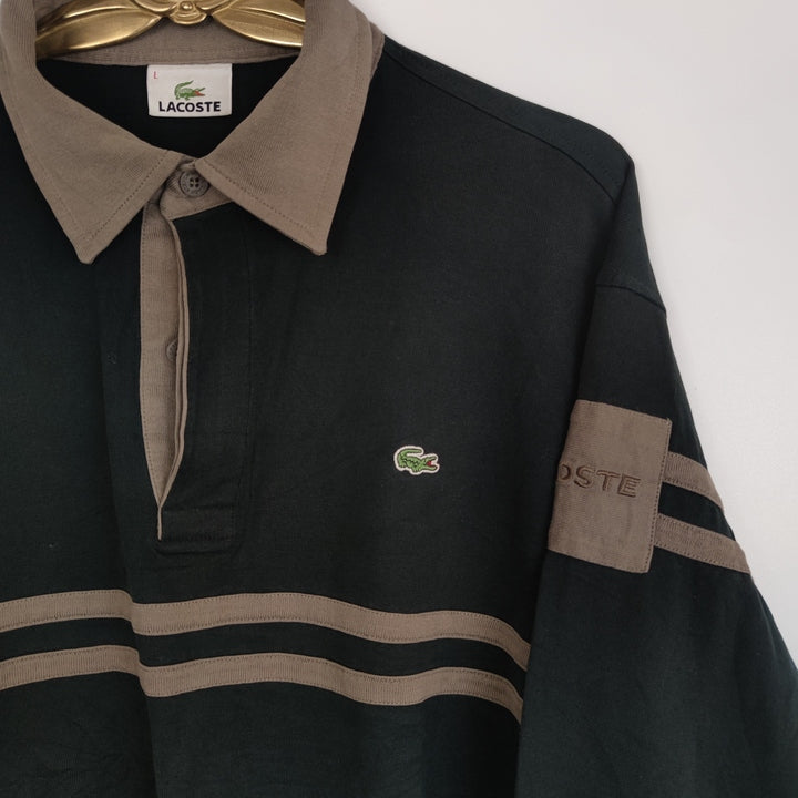 L Vintage Lacoste Sweater Schwarz Braun