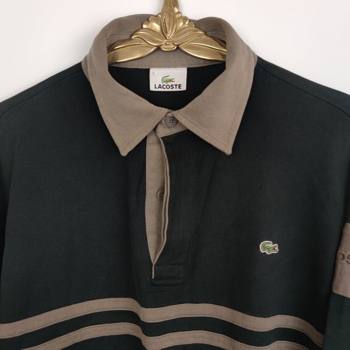 L Vintage Lacoste Sweater Schwarz Braun