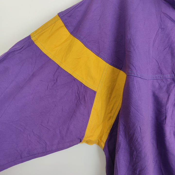 M Vintage Sweater Lila Gelb