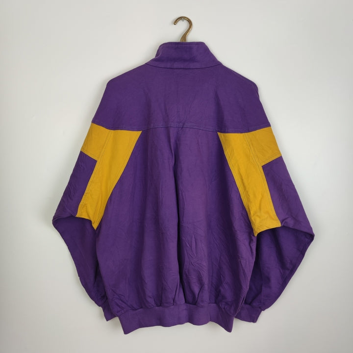 M Vintage Sweater Lila Gelb