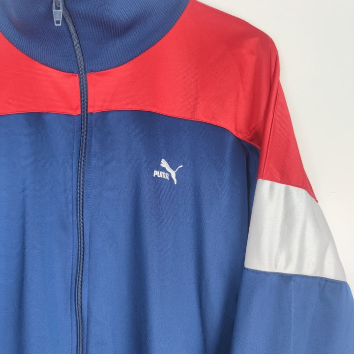 M Trainingsjacke Puma blau/rot