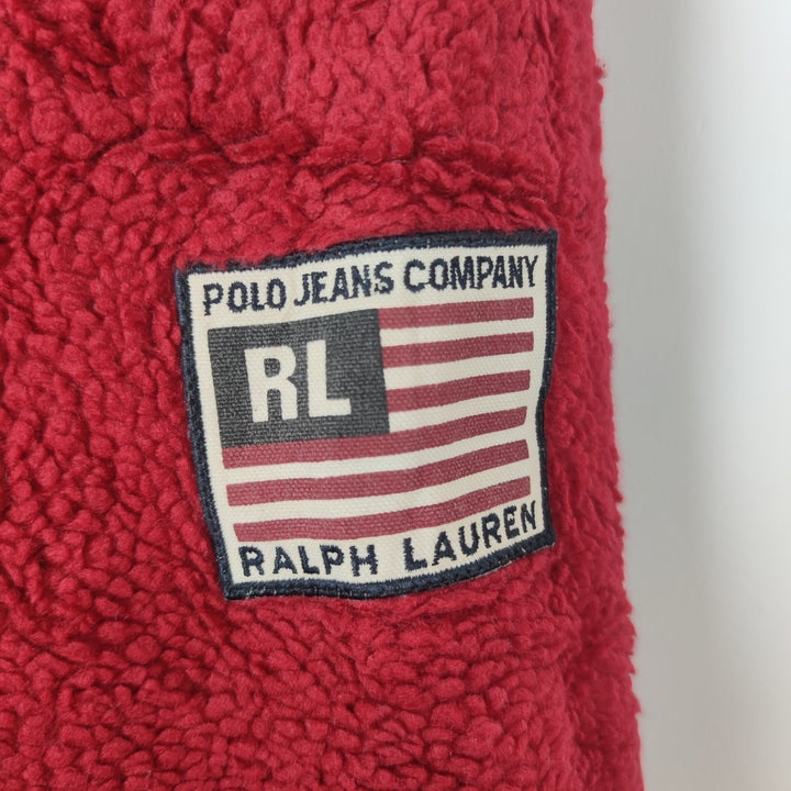 XXL Ralph Lauren Wendejacke Fleece blau/rot