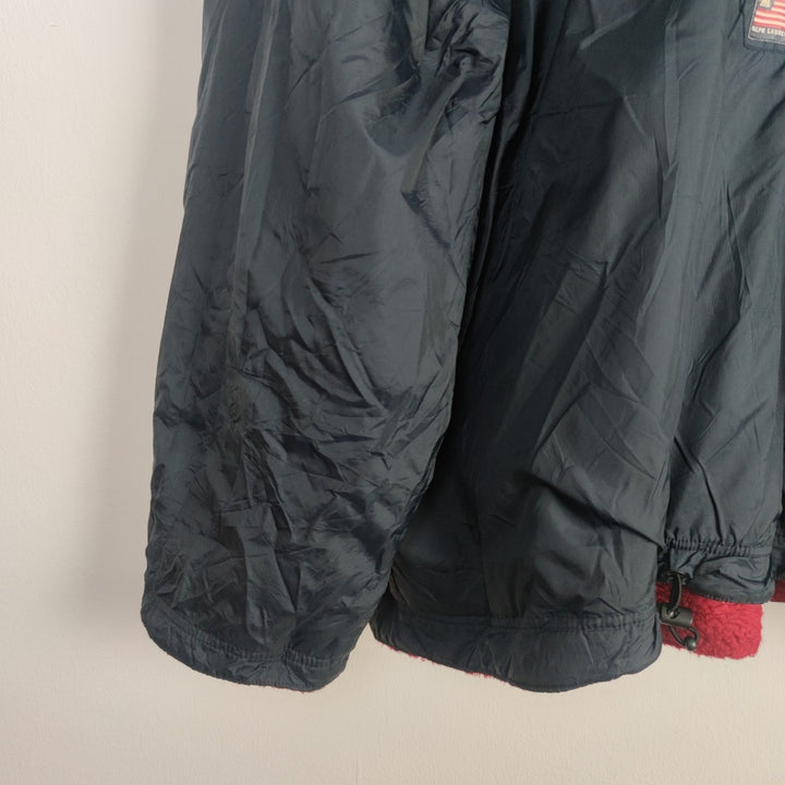 XXL Ralph Lauren Wendejacke Fleece blau/rot