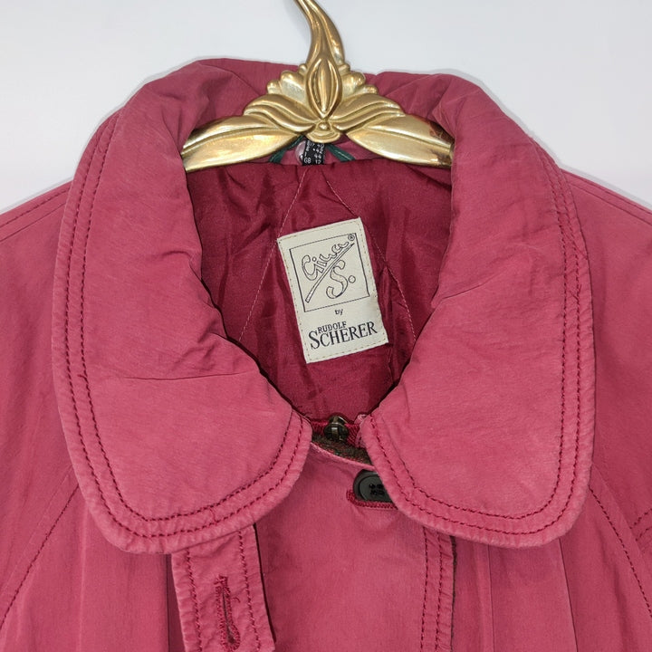 M Lange Jacke mitteldick halbkariert pink