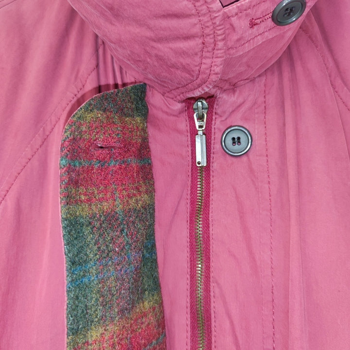 M Lange Jacke mitteldick halbkariert pink