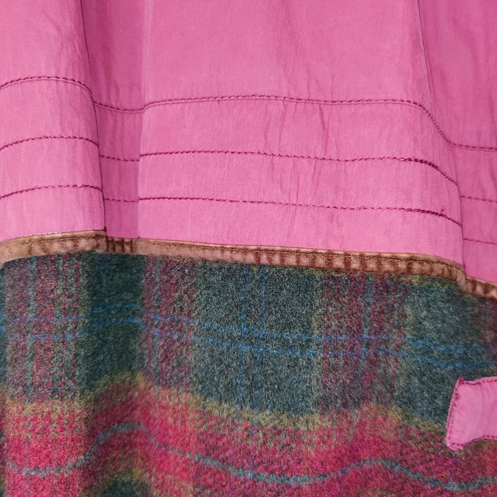 M Lange Jacke mitteldick halbkariert pink