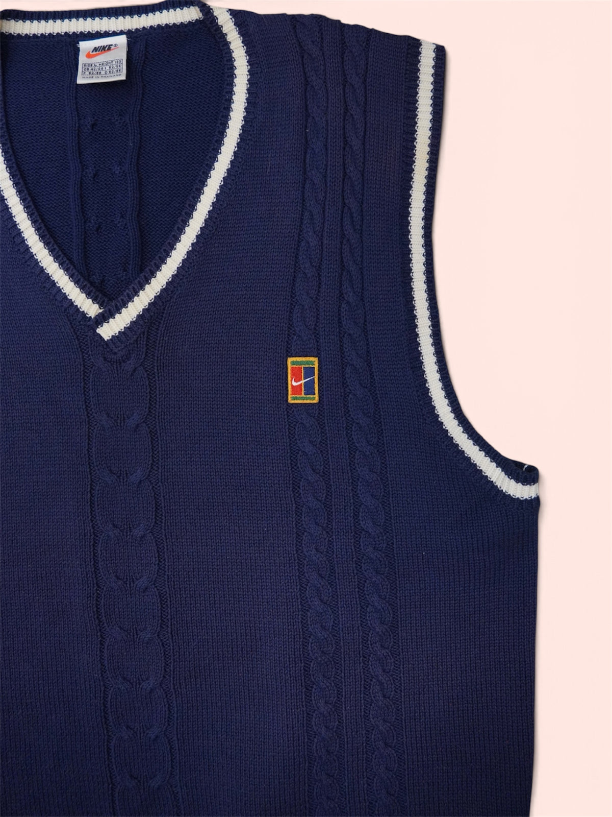 L Vintage Pullunder Nike, 90s sportswear, tennis vest unisex