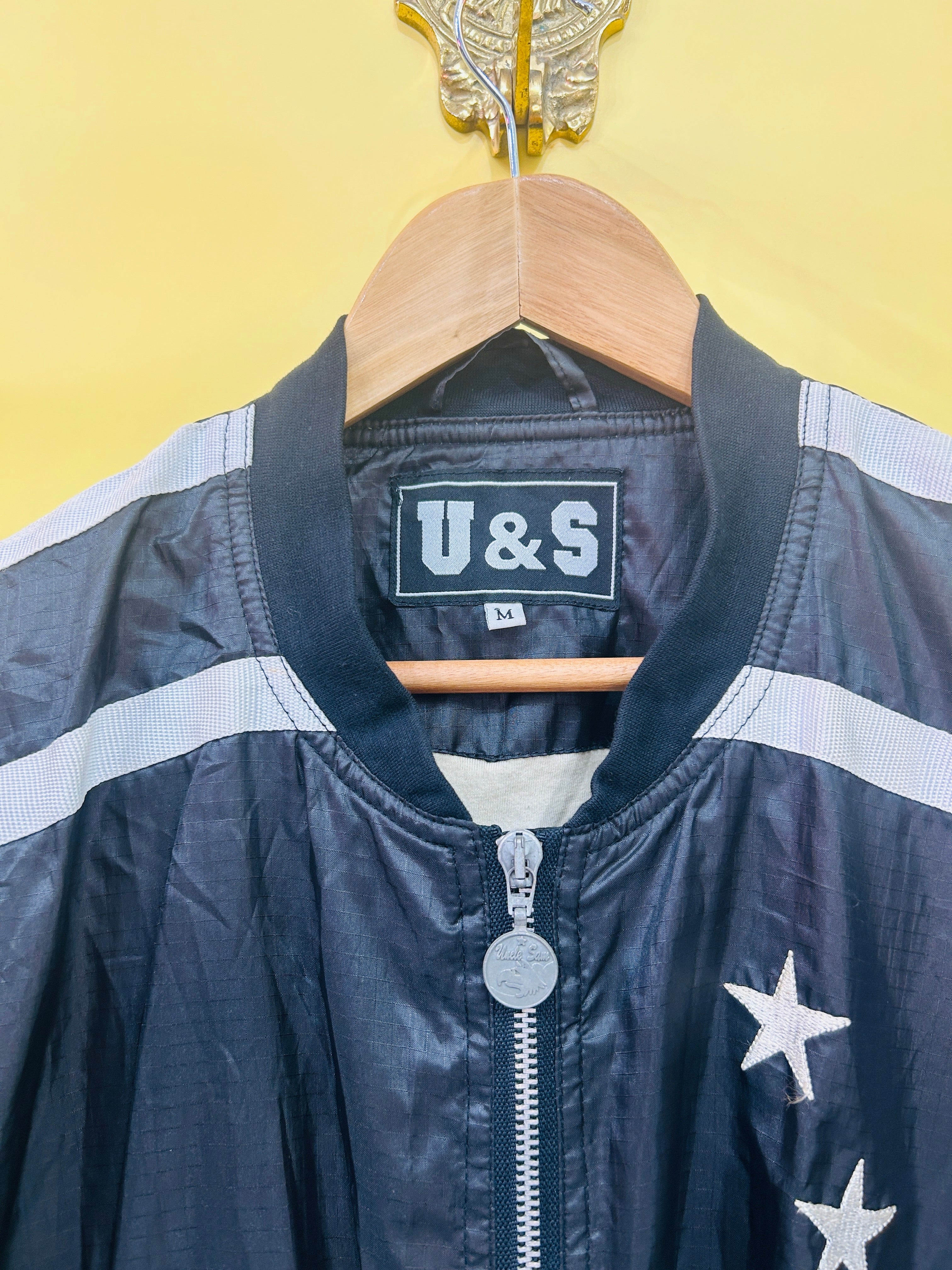 L Vintage U&S Jacke schwarz