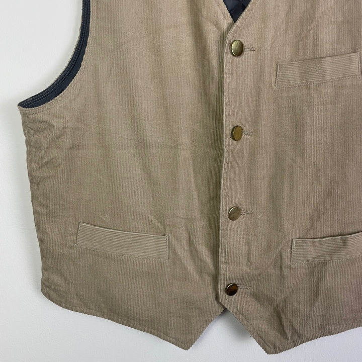 XL Weste Cord beige