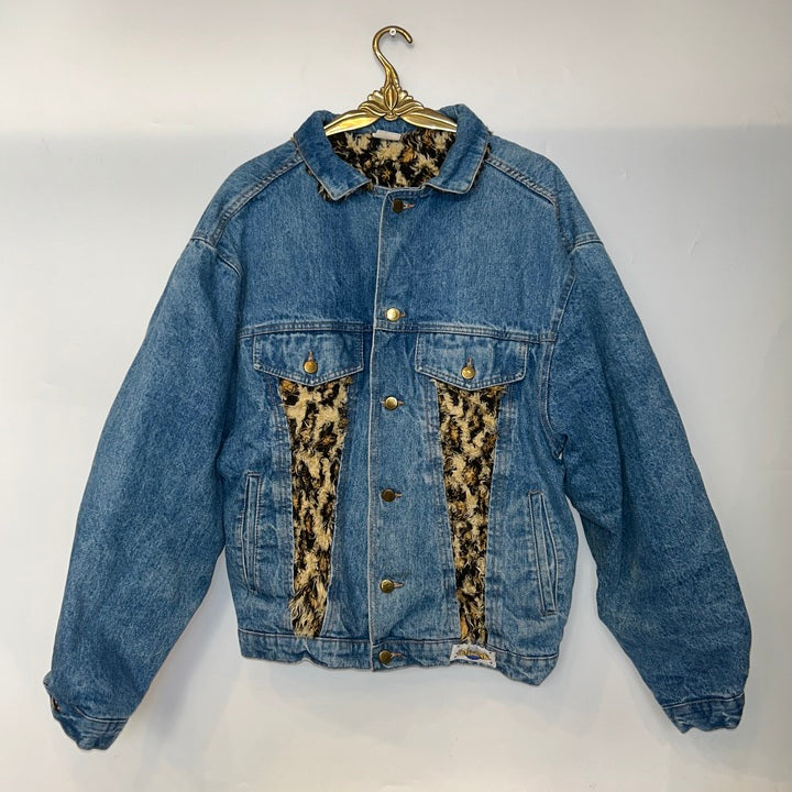 M Jeansjacke Kunstfell