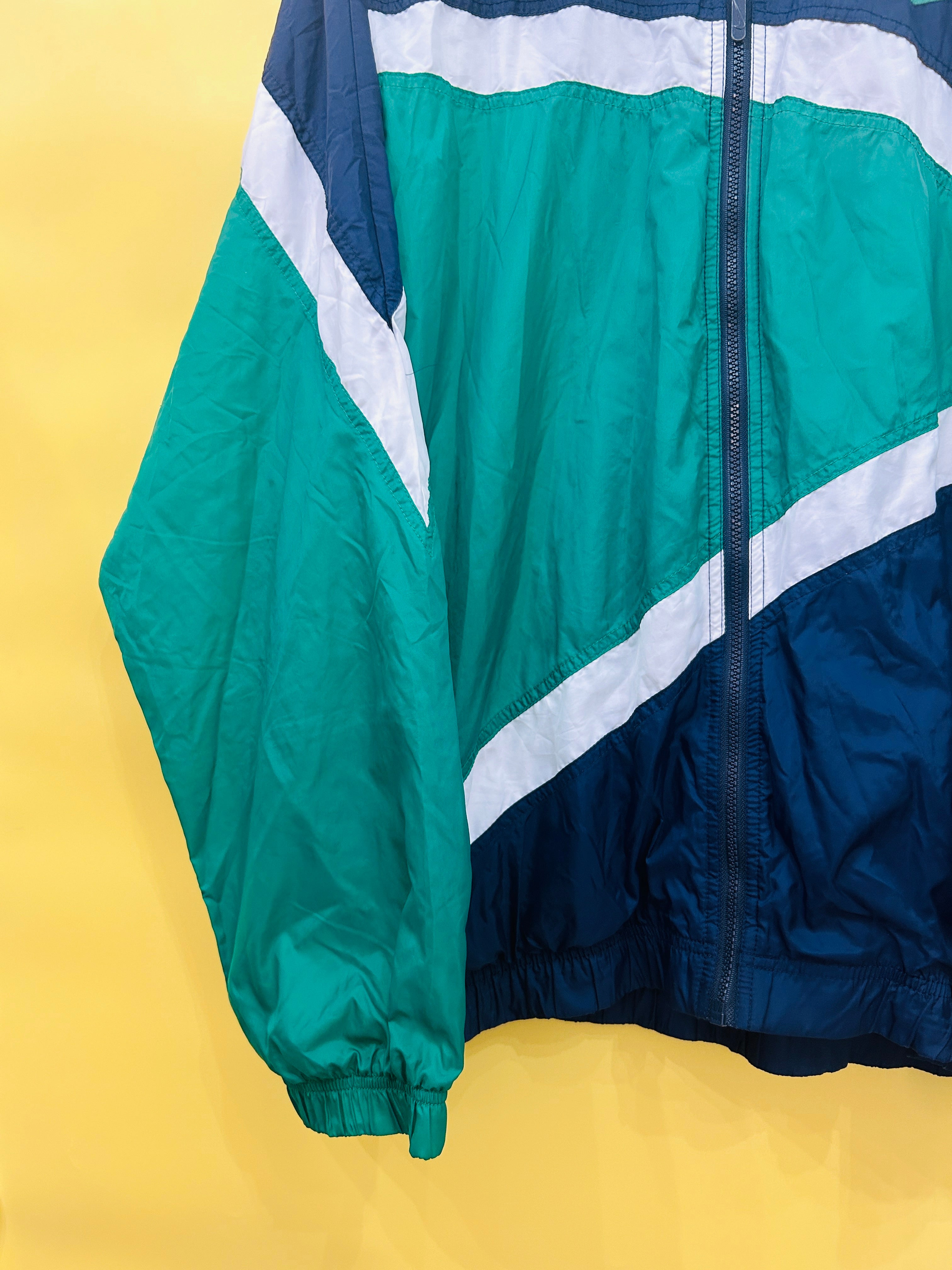 XL Vintage Nike Track Jacket green/blue