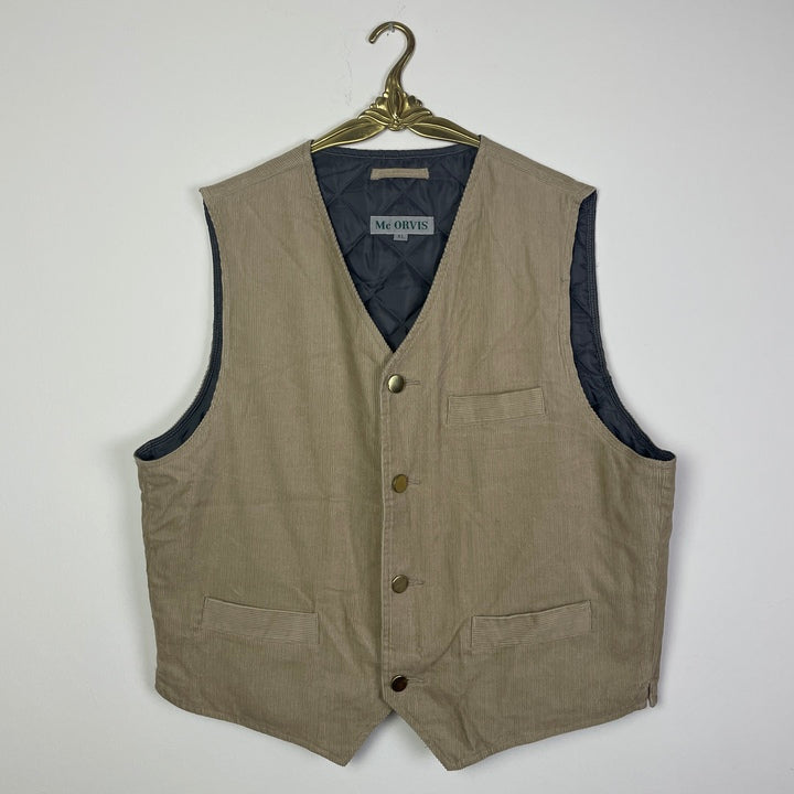 XL Weste Cord beige
