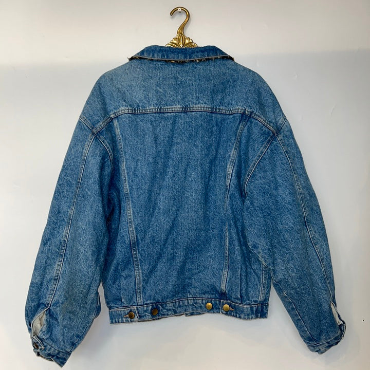 M Jeansjacke Kunstfell