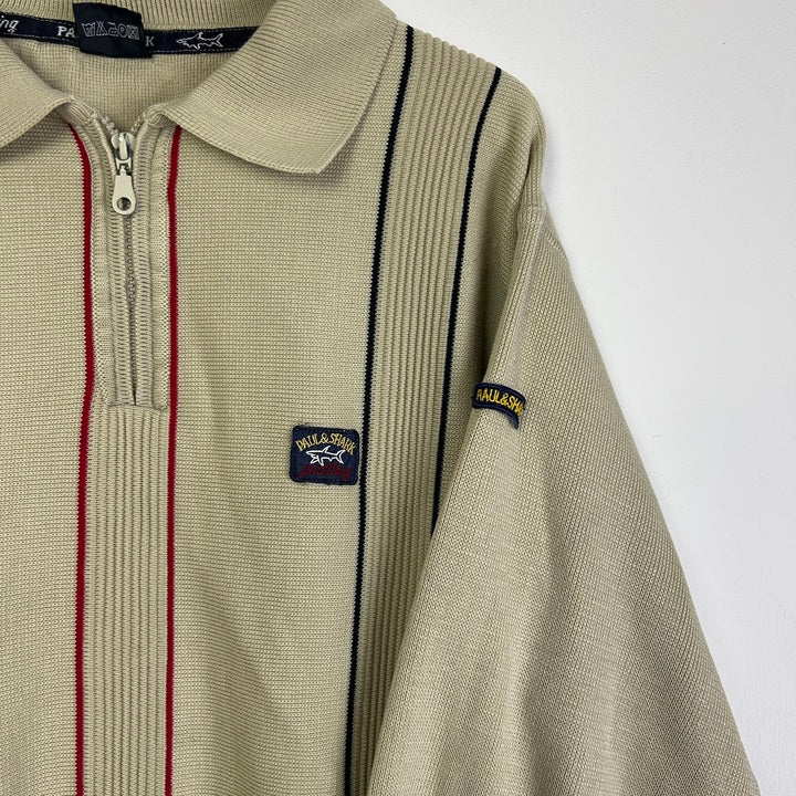 XL Paul and Shark Pullover beige/schwarz