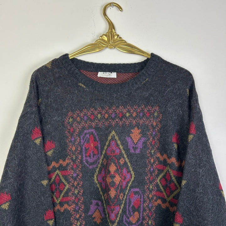M Pullover geometrische Muster
