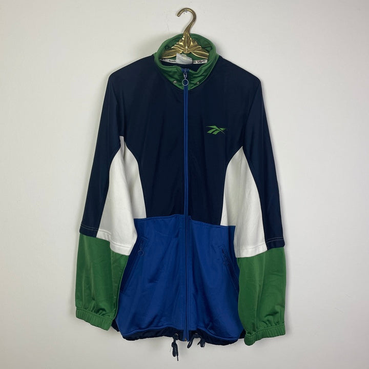 M-L Reebok Trainings Jacke dunkelblau