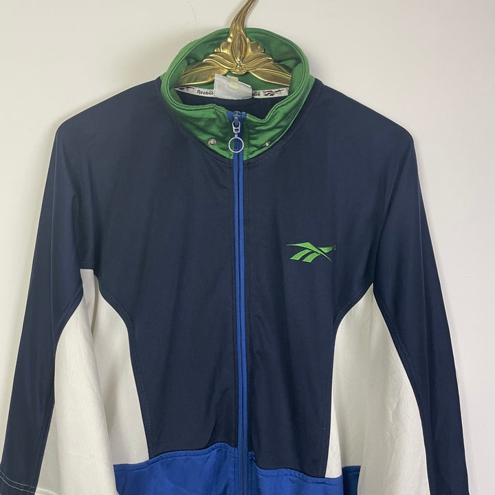 M-L Reebok Trainings Jacke dunkelblau
