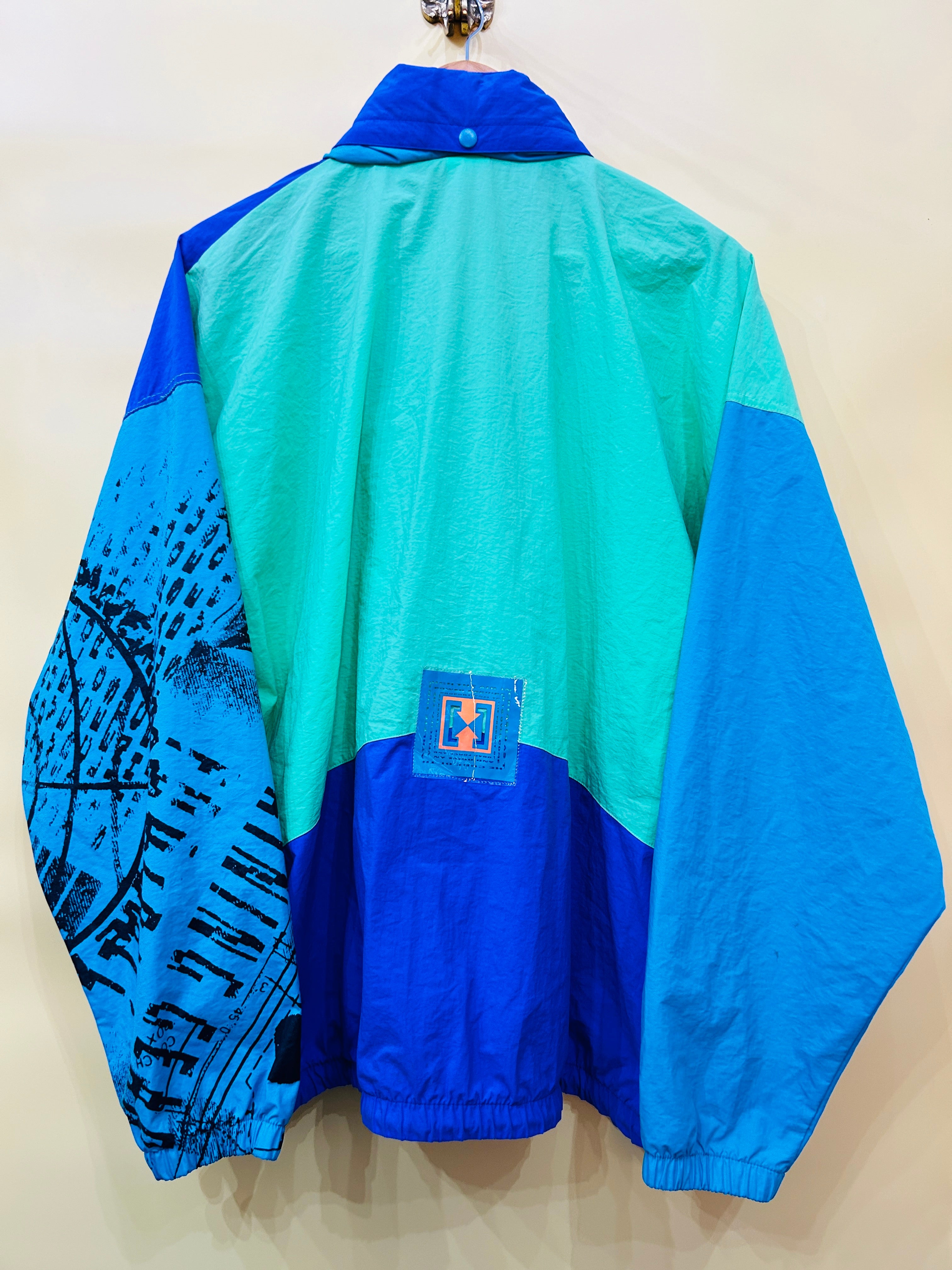 XL Nike Windbreaker blau/grün