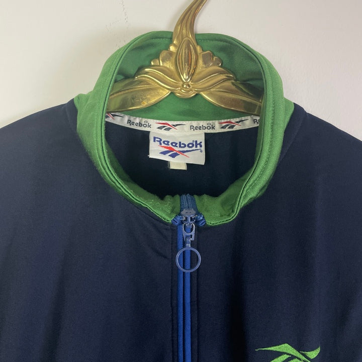 M-L Reebok Trainings Jacke dunkelblau