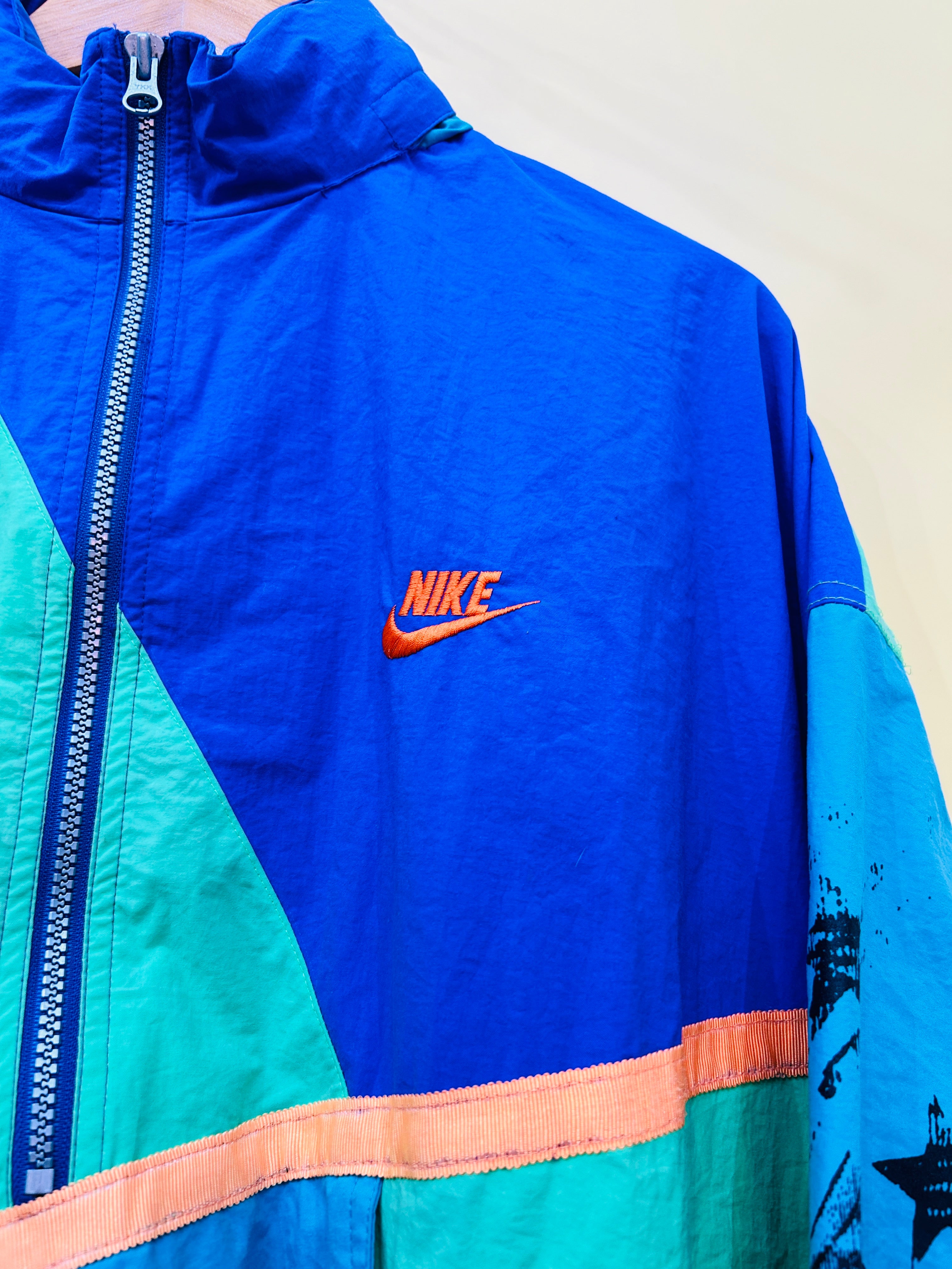XL Nike Windbreaker blau/grün