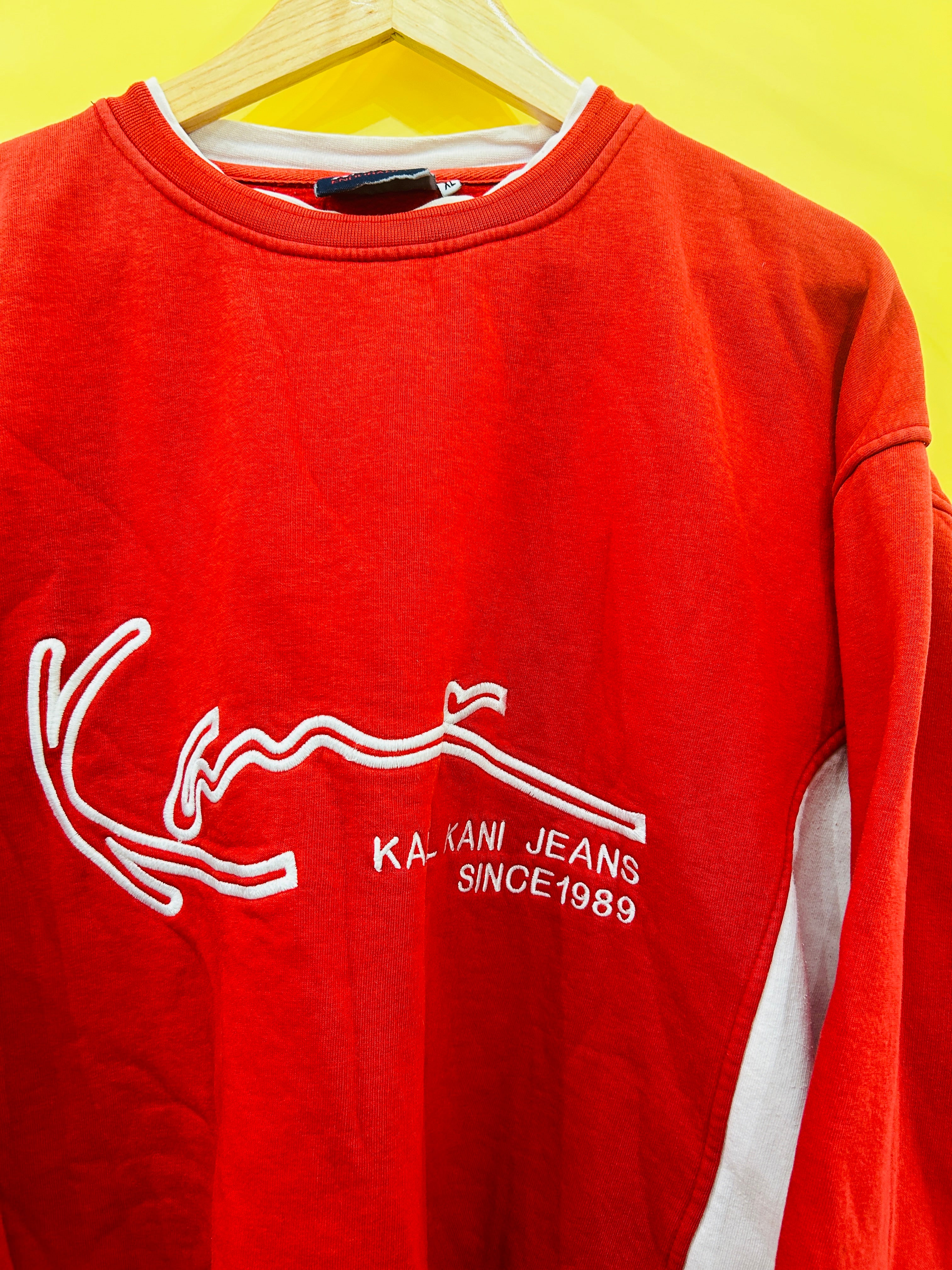 M-L Vintage Karl Kani Sweater red/white