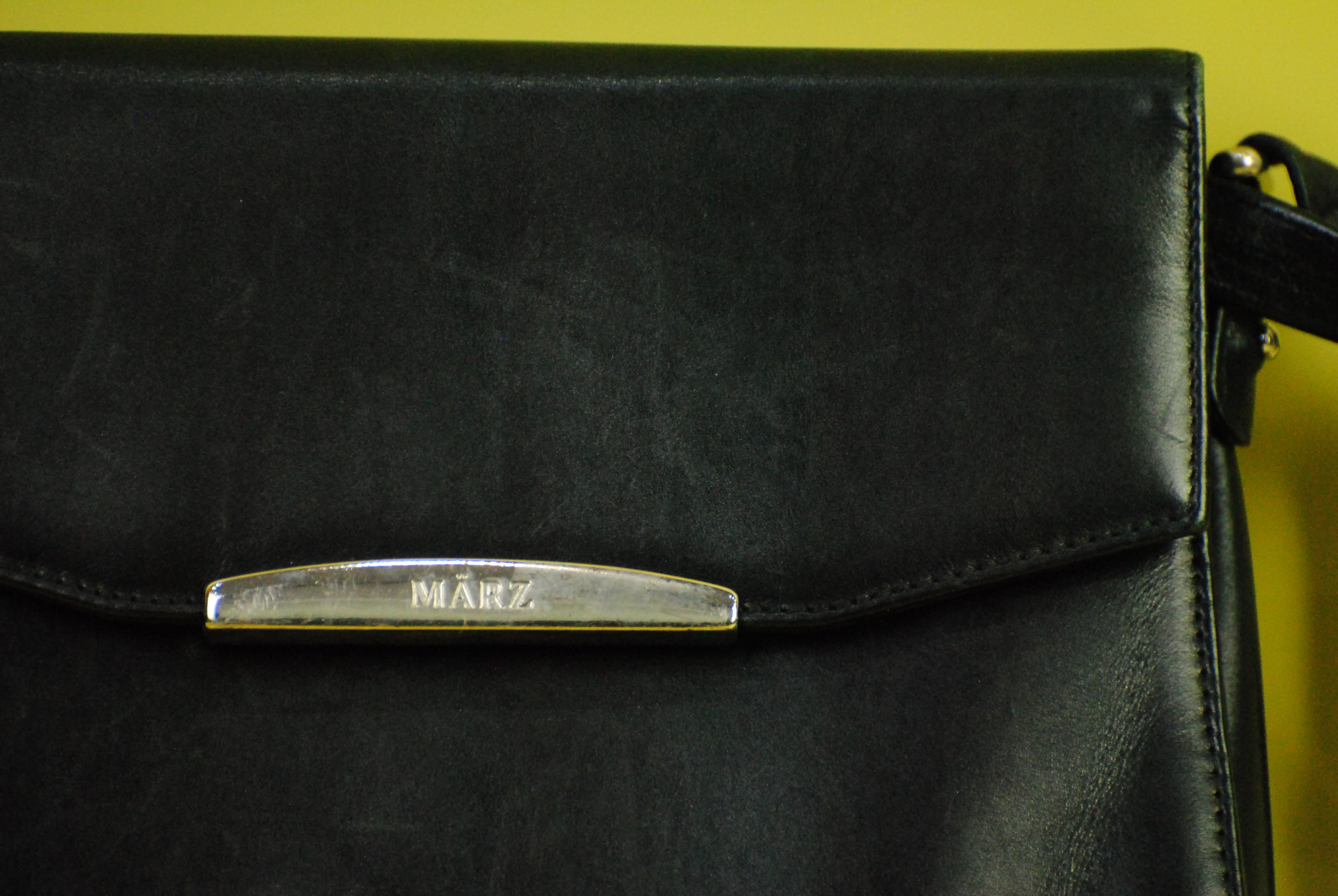 März Vintage   Leder Handtasche