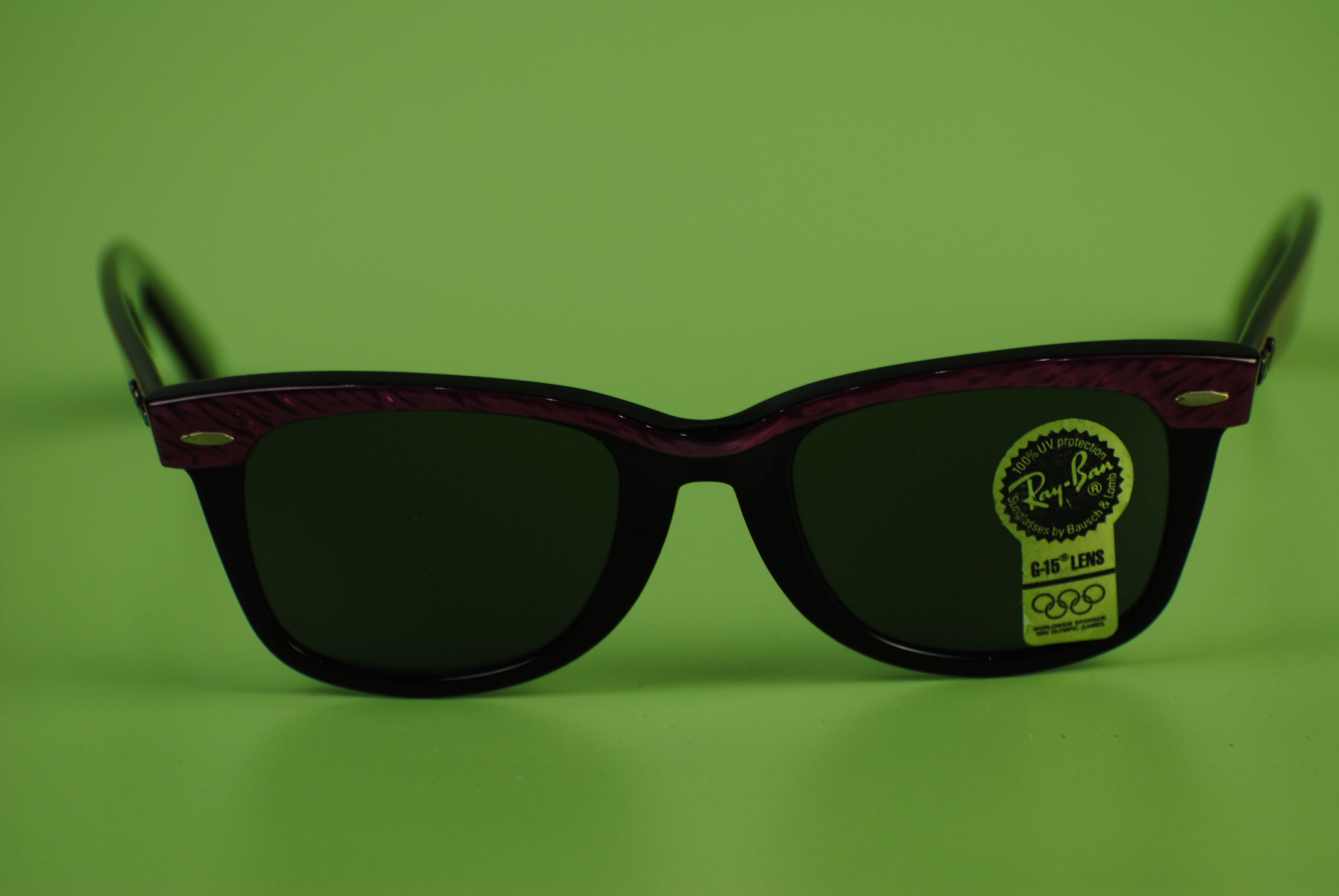 Ray Ban Wayfarer Olympic Games Barcelona 1992 G-15 B&L USA Bausch & Lomb Vintage