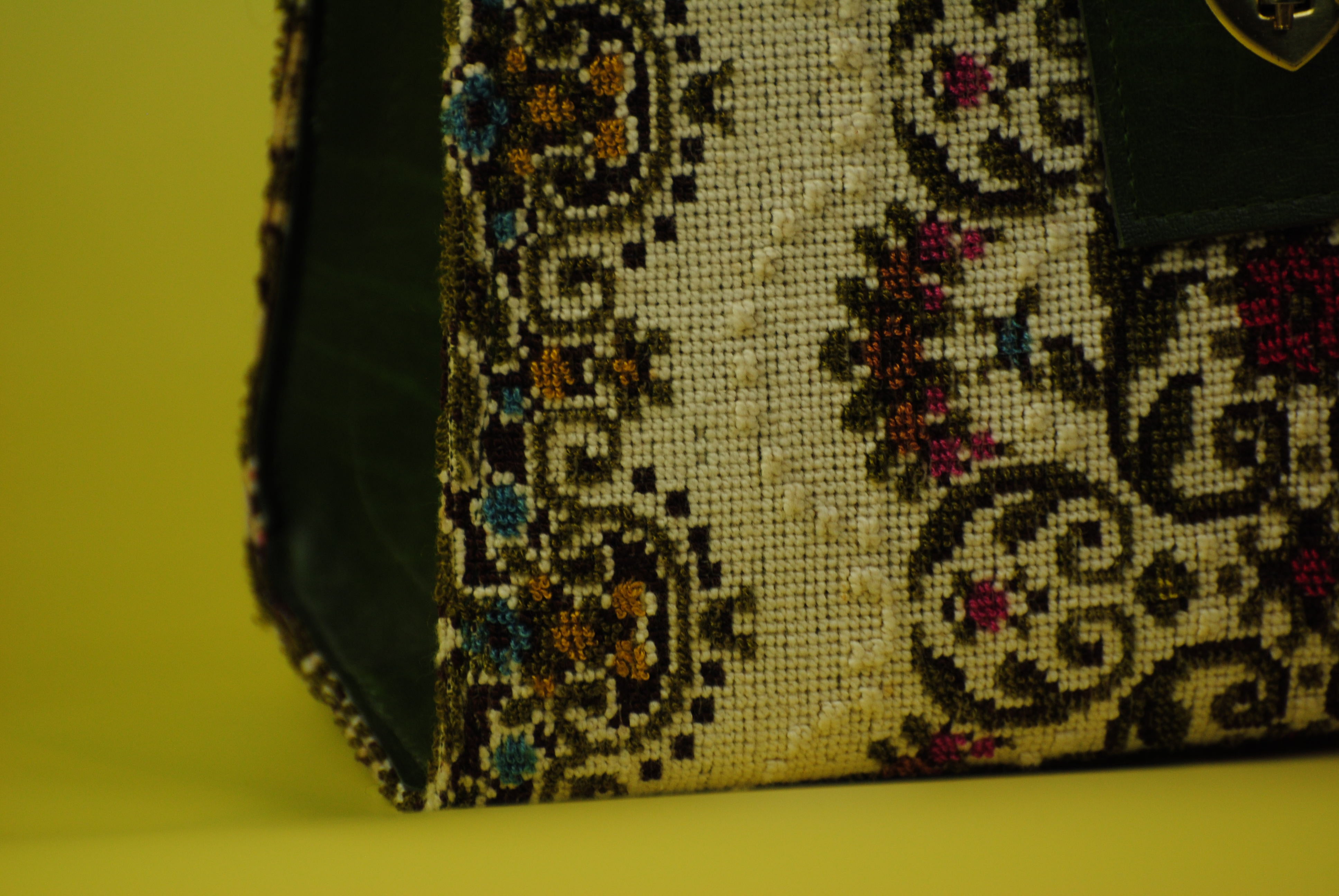 Vintage Florale Handtasche aus den 50er
