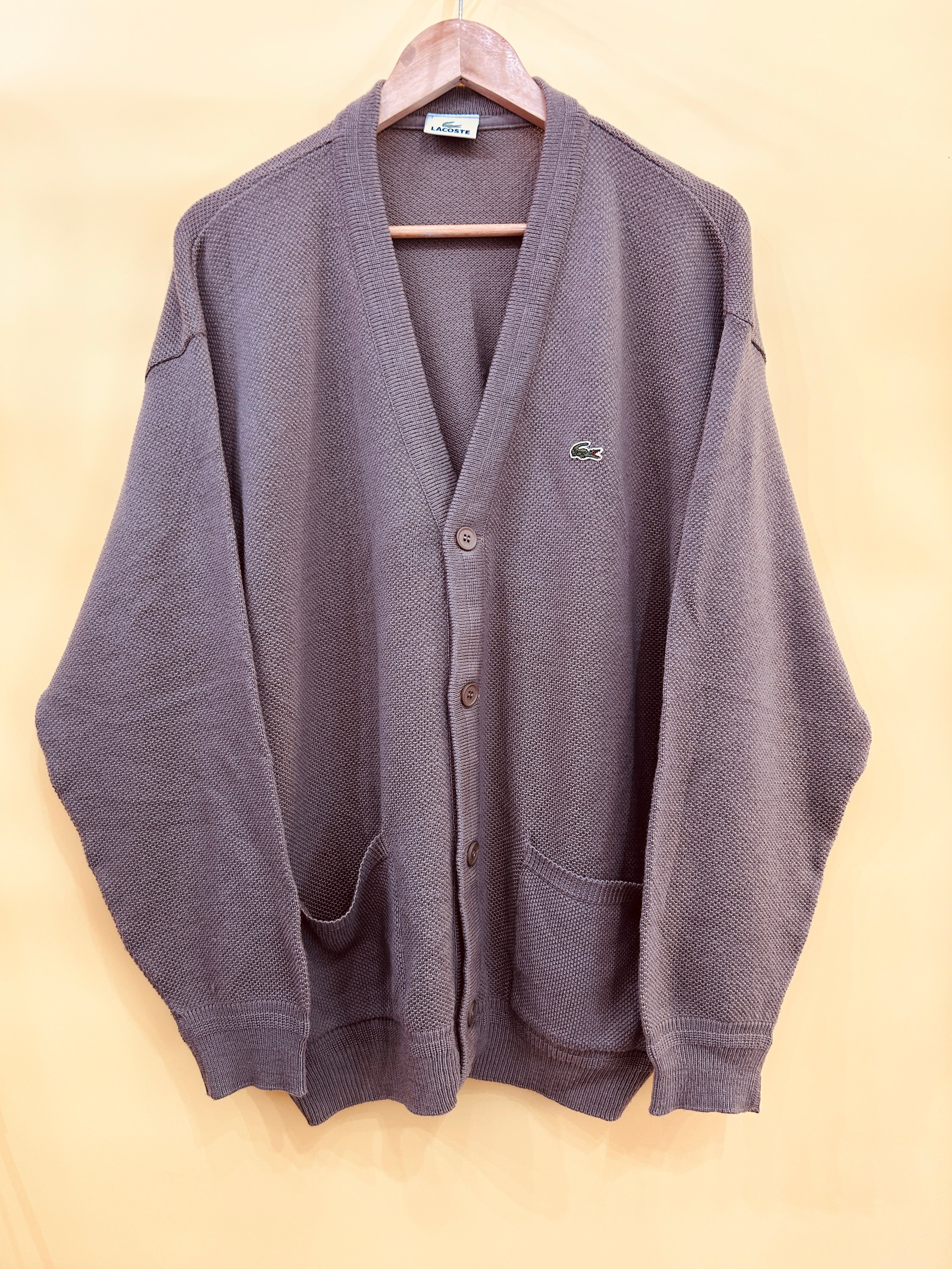 L Lacoste Cardigan brown