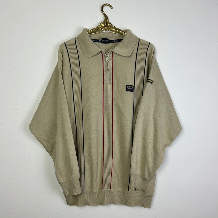 XL Paul and Shark Pullover beige/schwarz