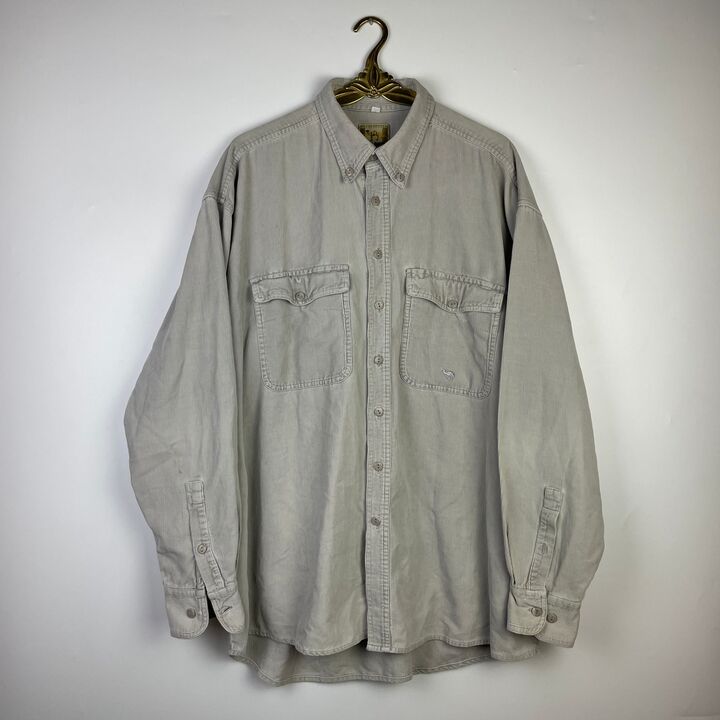 XXL Camel Cord Shirt beige
