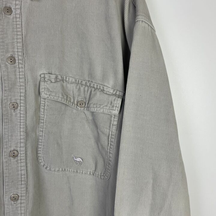 XXL Camel Cord Shirt beige
