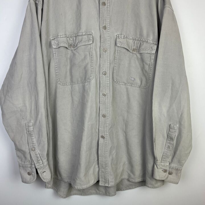 XXL Camel Cord Shirt beige