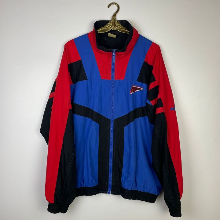 XL Puma Jacke blau/rot