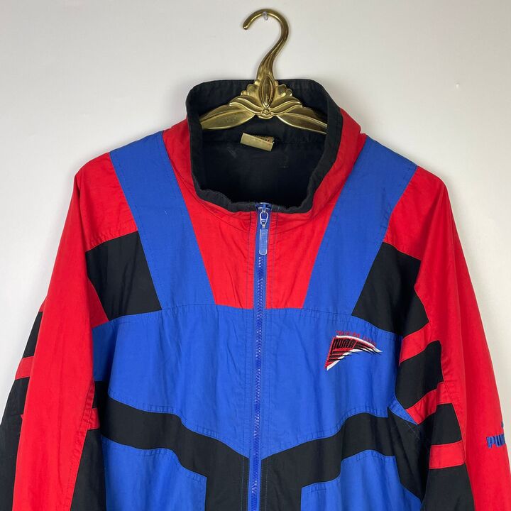 XL Puma Jacke blau/rot