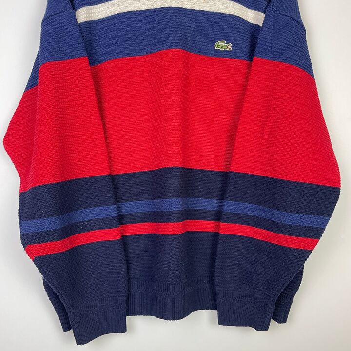 M Lacoste Pulli blau/rot