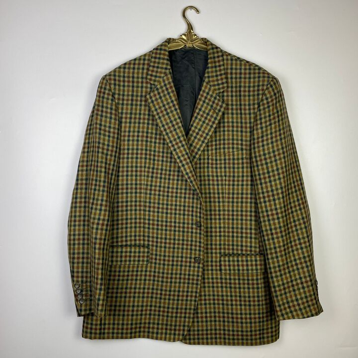 L Burberry Jackett grün kariert