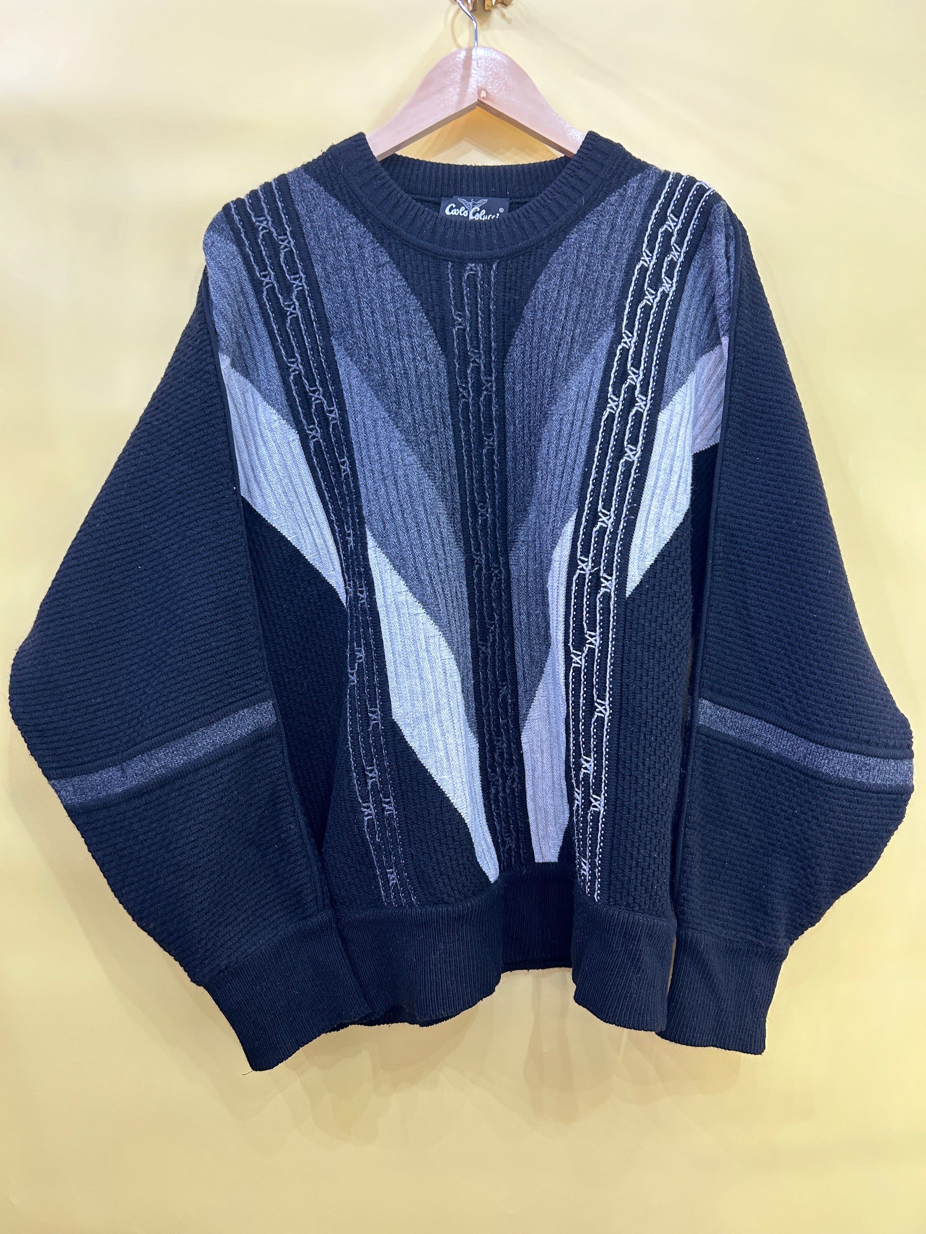 M-L Vintage Carlo Culuccci Pullover stripes