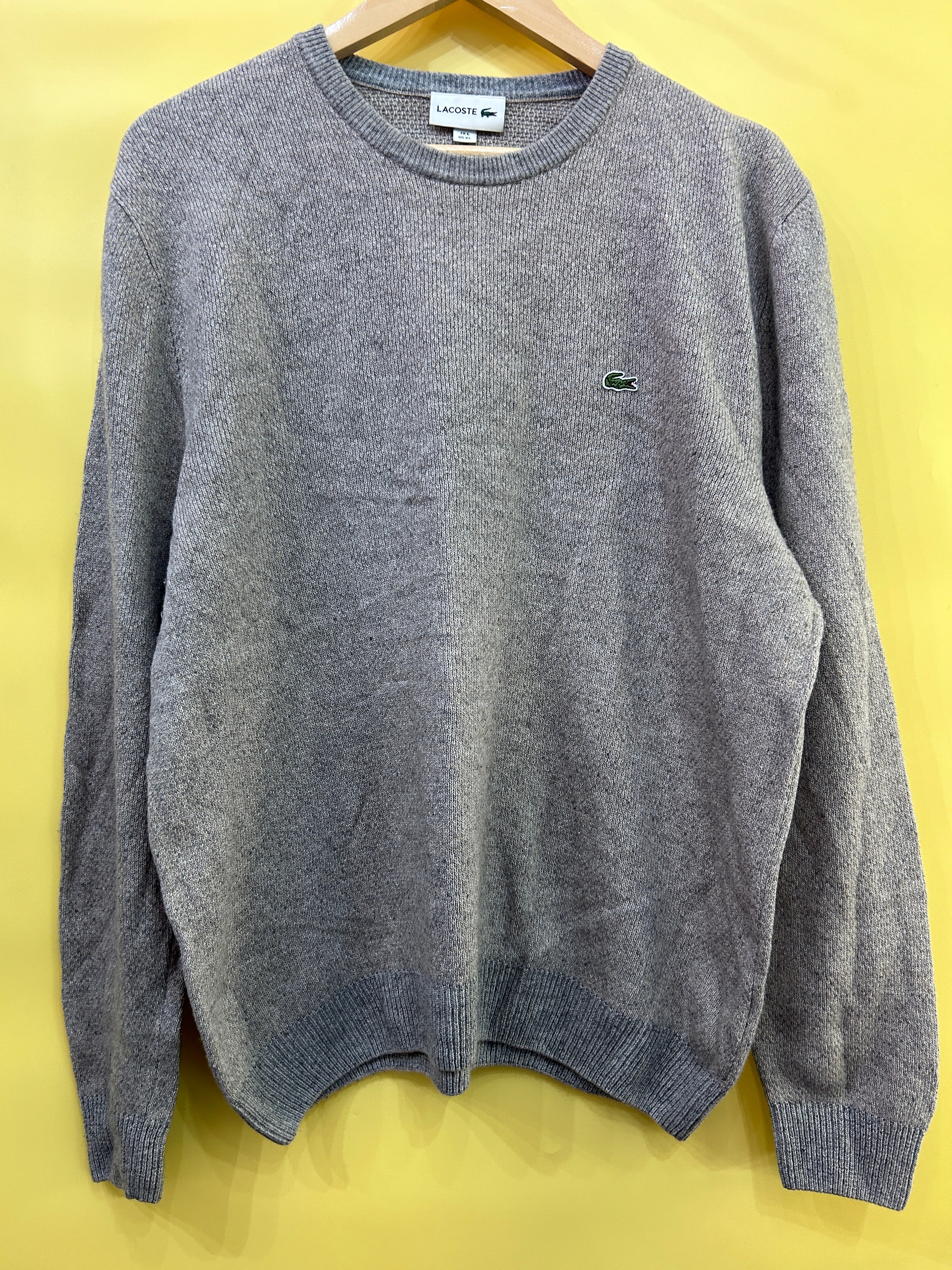 M-L Vintage Lacoste Pullover gray mottled