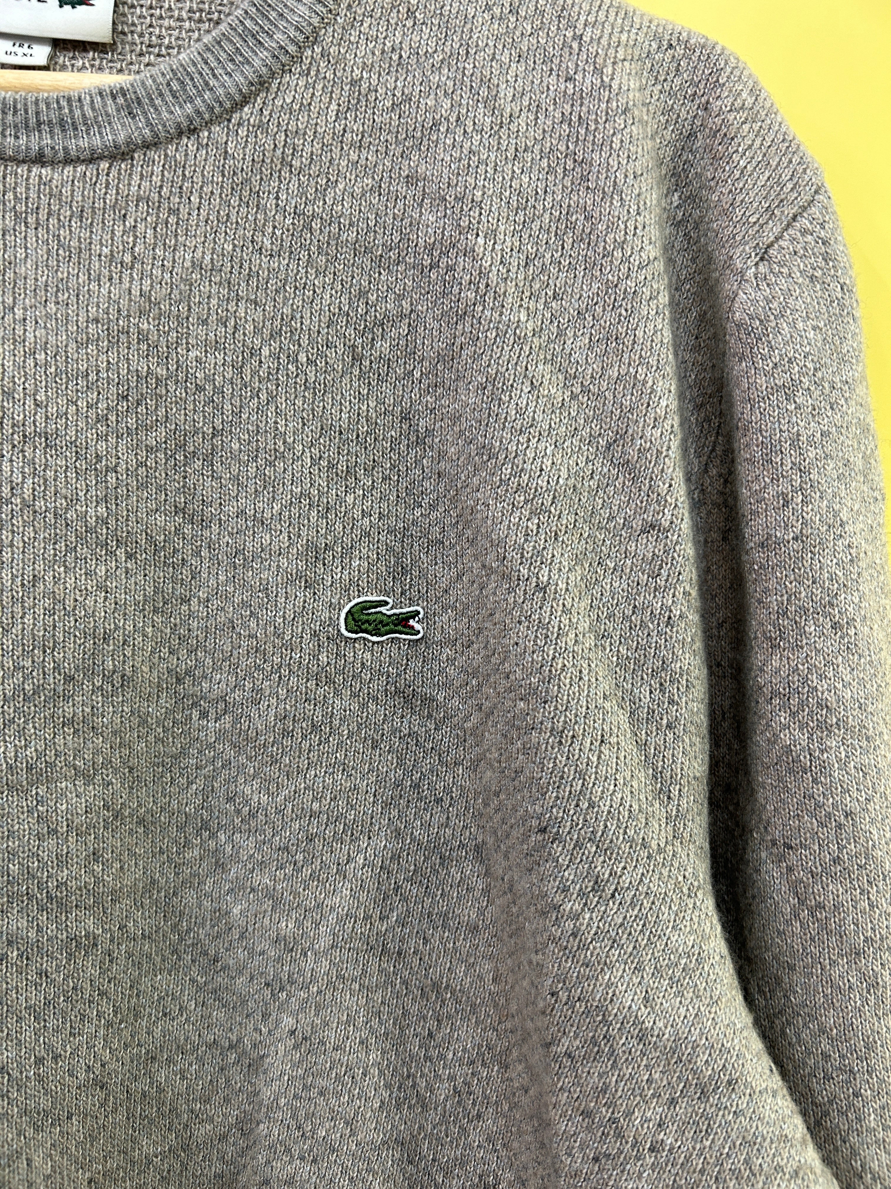 M-L Vintage Lacoste Pullover gray mottled