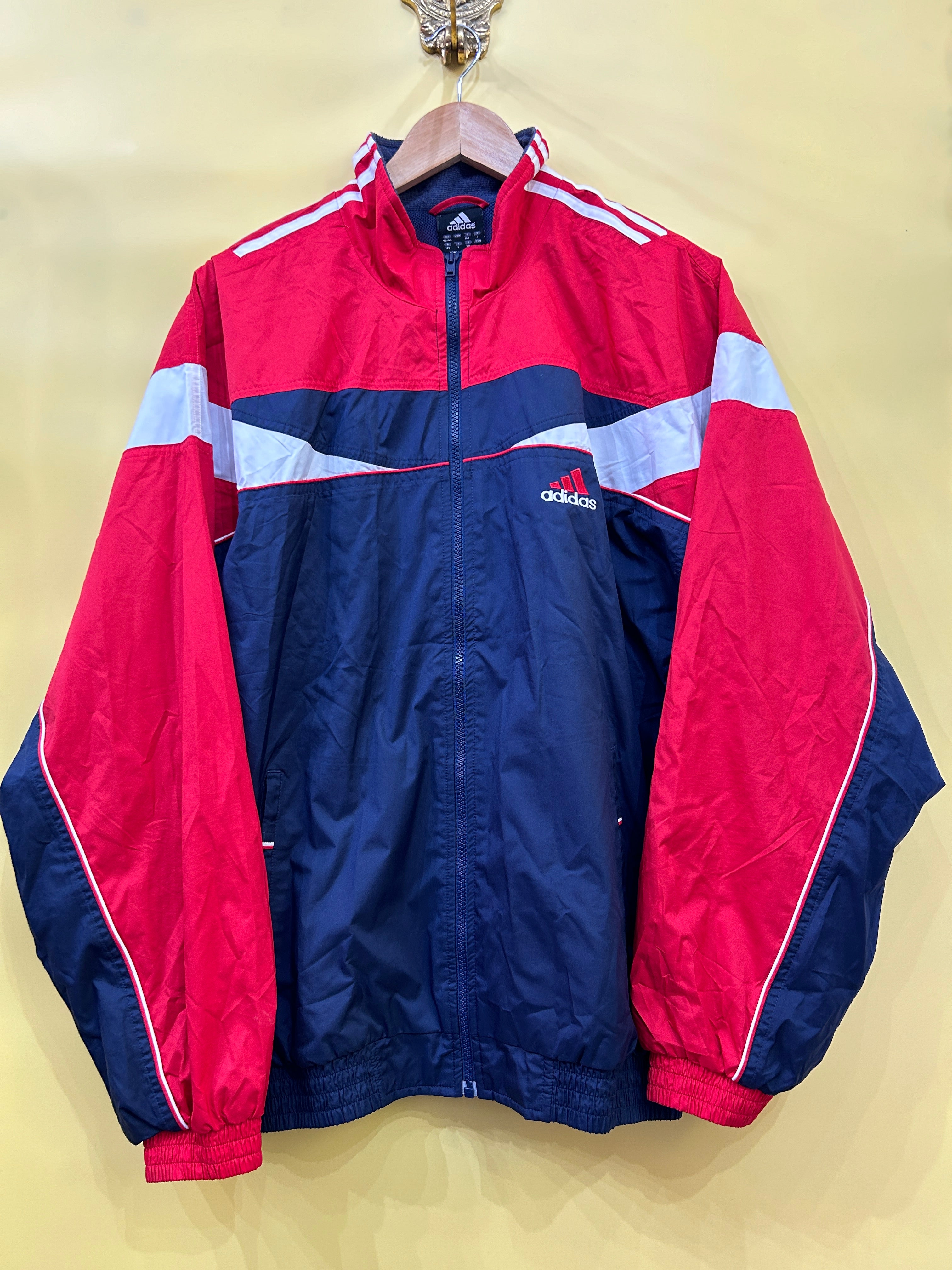 XXL Vintage Adidas Windbreaker red blue